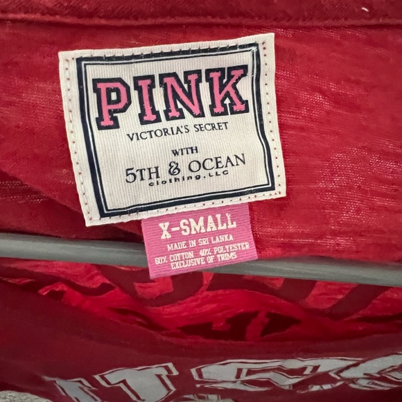 PINK USC Trojans Victoria Secret Red T-Shirt Size X-small - Picture 4 of 4